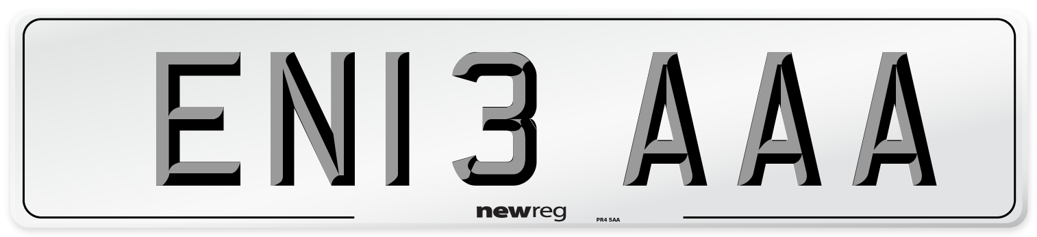 EN13 AAA Number Plate from New Reg